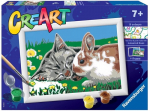 Maalimine numbrite j&auml;rgi Ravensburger CreArt Kittens on the Meadow