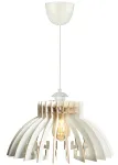 Valgusti rippuv Opviq 166 390FLH1536, E27, 1 x 60 W, valge v. / valge v.