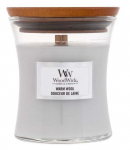 K&uuml;&uuml;nal, l&otilde;hna WoodWick Warm Wool, 30 h, 85 g, Valge v.