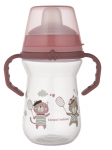 Tilaga tass Canpol Babies Bonjour Paris Spout FirstCup, 250 ml, 6+ kuud, plastik/silikoon, roosa