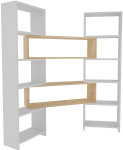 P&otilde;randariiul Kalune Design Poyraz 875ZNA4625, tamm v./valge v., 150 cm x 163.5 cm x 22 cm