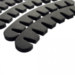 Pottide padjad Aspro, must, 9 tk