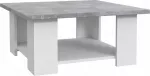 Kohvilaud Forte Pilvi, valge v./hall v., 67 cm x 67 cm x 31 cm