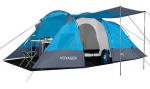 Neljakohaline telk Nils Camp Voyager NC3027, sinine v./hall v., 450 cm x 260 cm x 150 cm