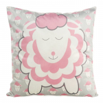Dekoratiivpadjap&uuml;&uuml;r Kids Design 91, roosa v./helehall v., 45 cm x 45 cm