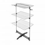 3-korruseline vertikaalne pesukuivatusrest Metaltex Storm Onyx, 64 cm