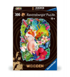 Puidust pusle Ravensburger Beautiful Birds, 25 cm x 20 cm, 300 tk