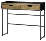 Kirjutuslaud sahtlitega MC Akcent Calama 52596AS9, 100 cm x 35 cm, 84 cm, tamm v./must v.