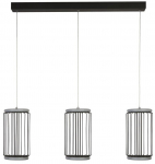 Valgusti rippuv Searchlight Circolo 3LT Cage Bar, LED, 3000 &deg;K x 35 W, must v.