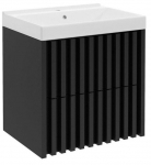 Vannitoakapp valamuga Deftrans Tripoli, must v., 56 cm x 60 cm x 45 cm