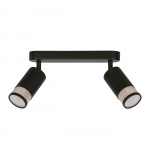 Valgusti lagi Candellux Lighting Flin, GU10, 2 x 15 W, must v.
