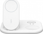 Juhtmevaba induktiivne laadija Belkin Boost Charge, Qi/Wireless/MagSafe, valge v., 15 W