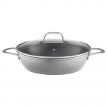 Praepann kaanega Ambition Bubble Qualum Basic, &Oslash; 28 cm, alumiinium/teras/klaas