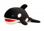 Pehme m&auml;nguasi vaal Lean Toys Orca, valge/must, 10 cm