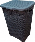 Pesukorv Katex Rattan, 60 l, hall v., 33.7 cm x 43.5 cm