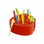 Puidust m&auml;ng haamriga Kruzzel, 17 cm, mitmev&auml;rviline