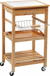 Serveerimisk&auml;rud Kesper Kitchen Trolley, 48 cm x 81 cm, 38 cm, Pruun v.