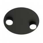 Valgusti lagi Emibig Bolx 1441/2, GX53, 2 x 12 W, must v.