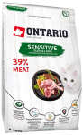 Kuiv kassitoit Ontario Sensitive Derma, pardiliha, 0.4 kg