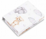 Voodilina Sensillo Teddy, valge v./hall v.