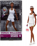 Nukk aksessuaaridega Mattel Barbie Signature Venus Williams HRM49, 29 cm, valge v.
