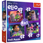 Pusle 4in1 Trefl Disney Elio, 20.5 cm x 28.5 cm, 207 tk, mitmev&auml;rviline
