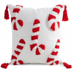 J&otilde;ulu dekoratiivne padjakate PSWA-292, valge/punane, 45 cm x 45 cm