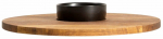 Serveerimisalus Homla Fresca with ceramic bowl 242822, &Oslash; 35 cm, Pruun v./Must v.