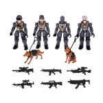 M&auml;nguasja s&otilde;jaline komplekt, koos tarvikutega The War Wolf Special Operations Forces ZA5887, 12 tk, mitmev&auml;rviline