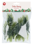 J&otilde;ulupuu ehe 705356, valge v./roheline v., 1 cm, plastik, 9 tk