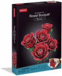 3D-pusle Cubicfun Bouquet Of Flowers Roses 08653, 20 cm x 17.7 cm, 265 tk, mitmev&auml;rviline