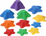 Tasakaalurada, tasakaalustavad arvud Lean Toys Stones, mitmev&auml;rviline, 6 tk