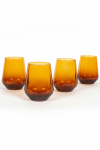 Klaaside komplekt Hermia New Iconic, klaas, 0.425 l, 4 tk, kollane v.