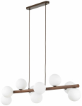 Valgusti lagi TK Lighting Estera, G9, 9 x 8 W, valge v. / puidu v.