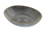 Salatikauss Hermia Deniz 1SKOAY23, 23 cm x 18 cm x 5.5 cm, l&auml;bipaistev v./kuldne v., klaas