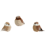 J&otilde;ulupuu ehe Decoris Bird, pruun v., plastik