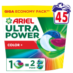 Pesukapslid Ariel Ultra Power Color+, 45 tk
