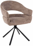 S&ouml;&ouml;gitoa tool Borgo Leo, matt, must v./tume beež v&auml;rv, 60 cm x 58 cm x 87 cm