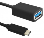 Adapter Qoltec USB / USB 50485 USB 3.1 C male, USB 3.1 A, 0.2 m, must v.