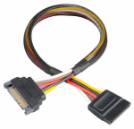 Adapter Akasa SATA to SATA AK-CBPW04-30 SATA 15 pin male, SATA 15 pin female, 0.3 m