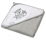 Laste r&auml;tik BabyOno Hooded, valge v./liivakarva pruun v., 100 cm