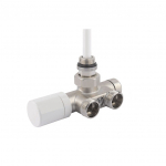 Ventiil Carlo Poletti, nurk/termostaat-, k&uuml;ttes&uuml;steemidele, 1/2 tolli - v&auml;liskeere, 3/4 tolli - v&auml;liskeere