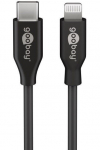 Juhe Goobay USB C To Lightning USB-C, Lightning 8 pin male, 2 m, must v.
