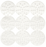 Vannitoa p&otilde;randamatt Tatkraft Bubbles, valge v., 55 cm x 55 cm