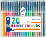 Vildikad Staedtler Triplus Color, &uuml;hepoolsed, 20 tk