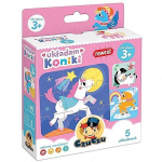 Pusle 5in1 CzuCzu Horses 5, 17 cm x 13.5 cm, 45 tk, mitmev&auml;rviline