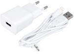 Telefoni laadija Maxlife MXTC-01, Lightning/USB, valge v.