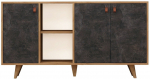 Kummut Kalune Design Planky, tamm v./tumehall v., 86 cm x 40 cm x 140 cm
