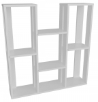 Lillepostament Kalune Design Nevada 875ZNA4501, 89.6 cm x 21.9 cm, 93.2 cm, puitlaastplaat (mdp)/melamiin, valge v.