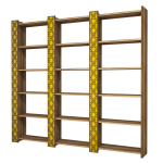 P&otilde;randariiul Kalune Design City 3, kollane v./p&auml;hklipuu v., 170 cm x 24.2 cm x 184.6 cm